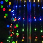 9' Multicolor LED Animated Outdoor Lightshow Tree, Black Frame
