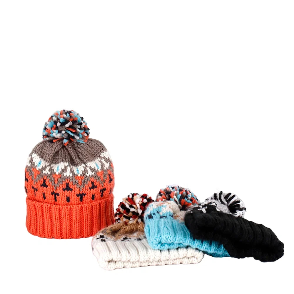 Anderson Christmas Winter Pom Pom Knitted Beanie