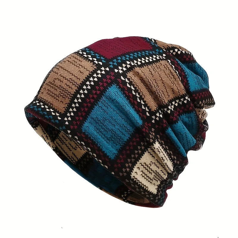 Bristol Vintage Plaid Beanie