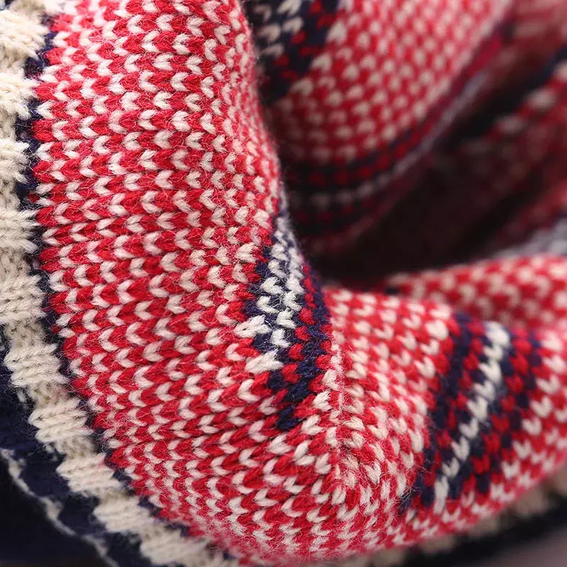 British Flag Pom Pom Beanie