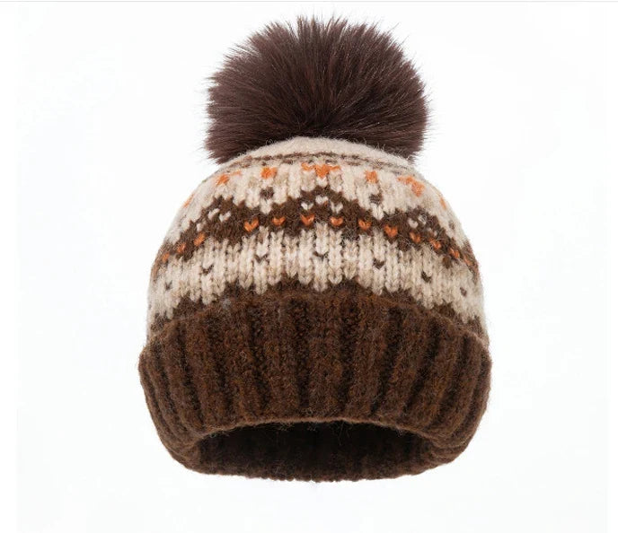 Christmas Winter Pom Pom Knitted Beanie