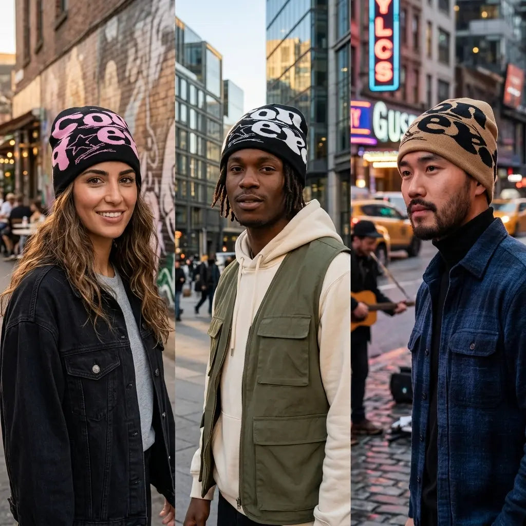 Conquer Graffiti Skully Beanie