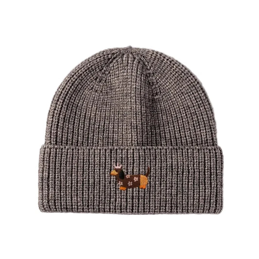 Dachshund Queen Winter Knitted Cotton Beanie