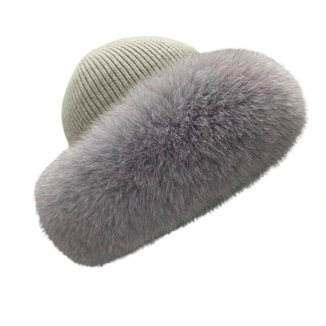 Dampierre Winter Woman Natural Fox Fur Russian Hat