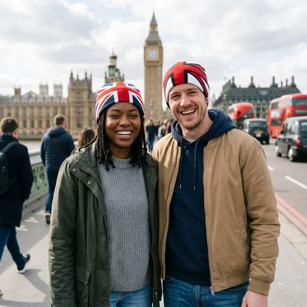 English Flag Knitted Beanie
