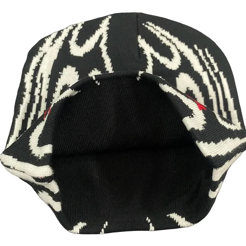 Flaming Star Knitted Beanie