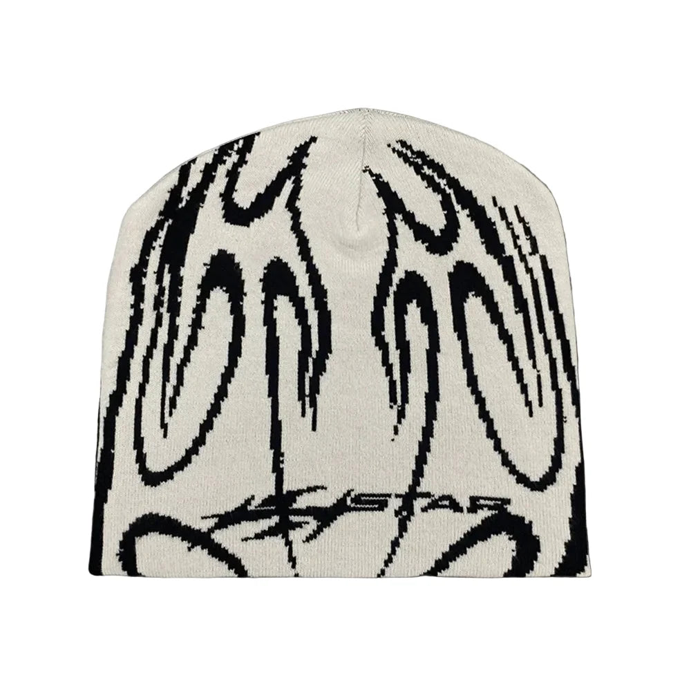 Flaming Star Knitted Beanie