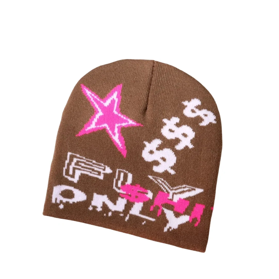 Fly Only Stars Knitted Beanie