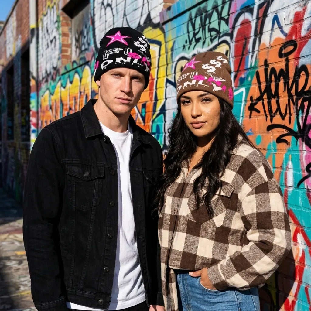 Fly Only Stars Knitted Beanie