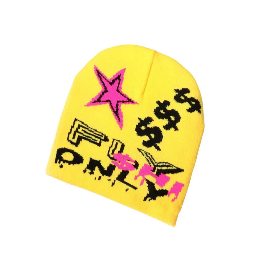 Fly Only Stars Knitted Beanie