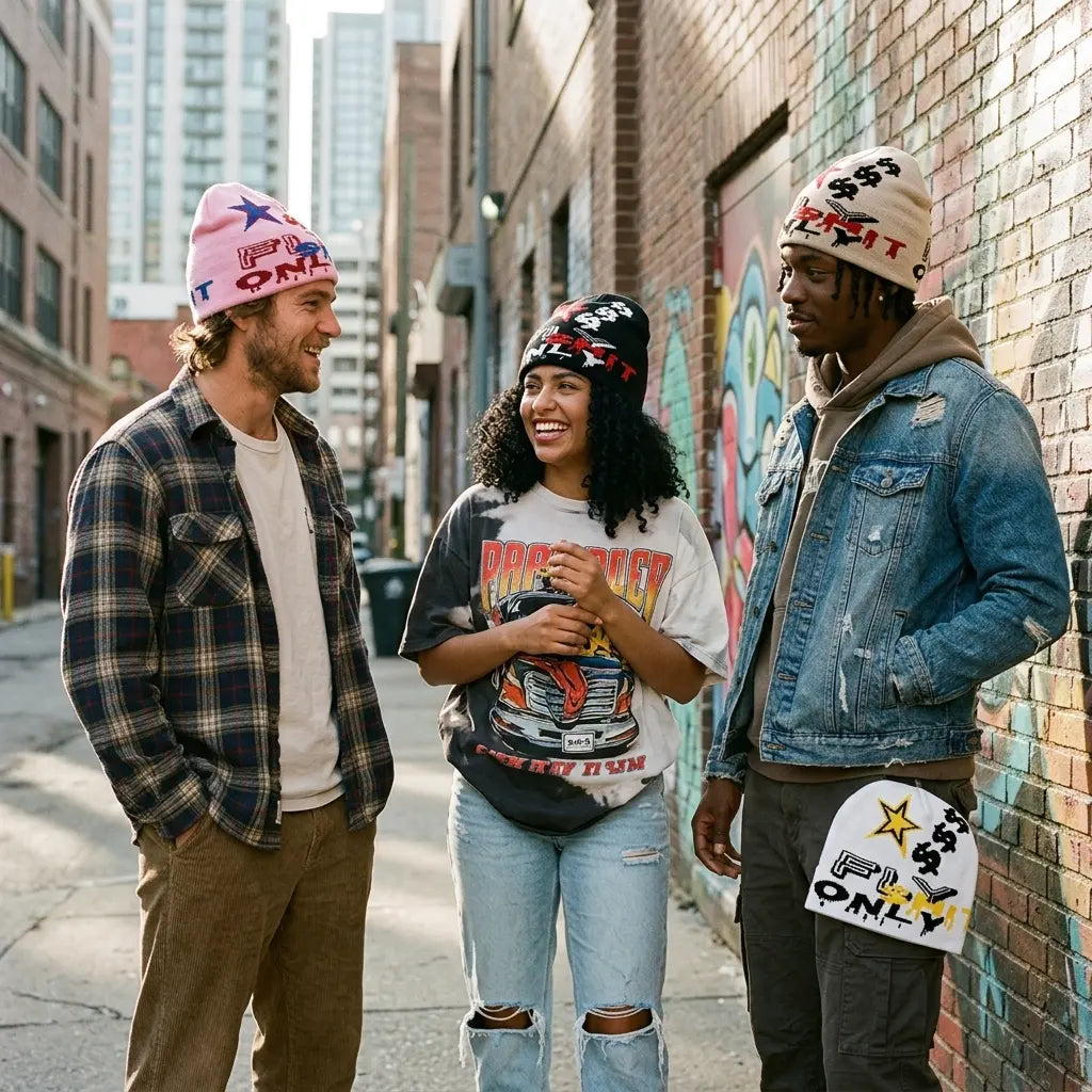 Fly Shit Only Knitted Beanie
