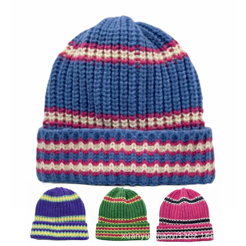 Fremont Winter Striped Knitted Beanie