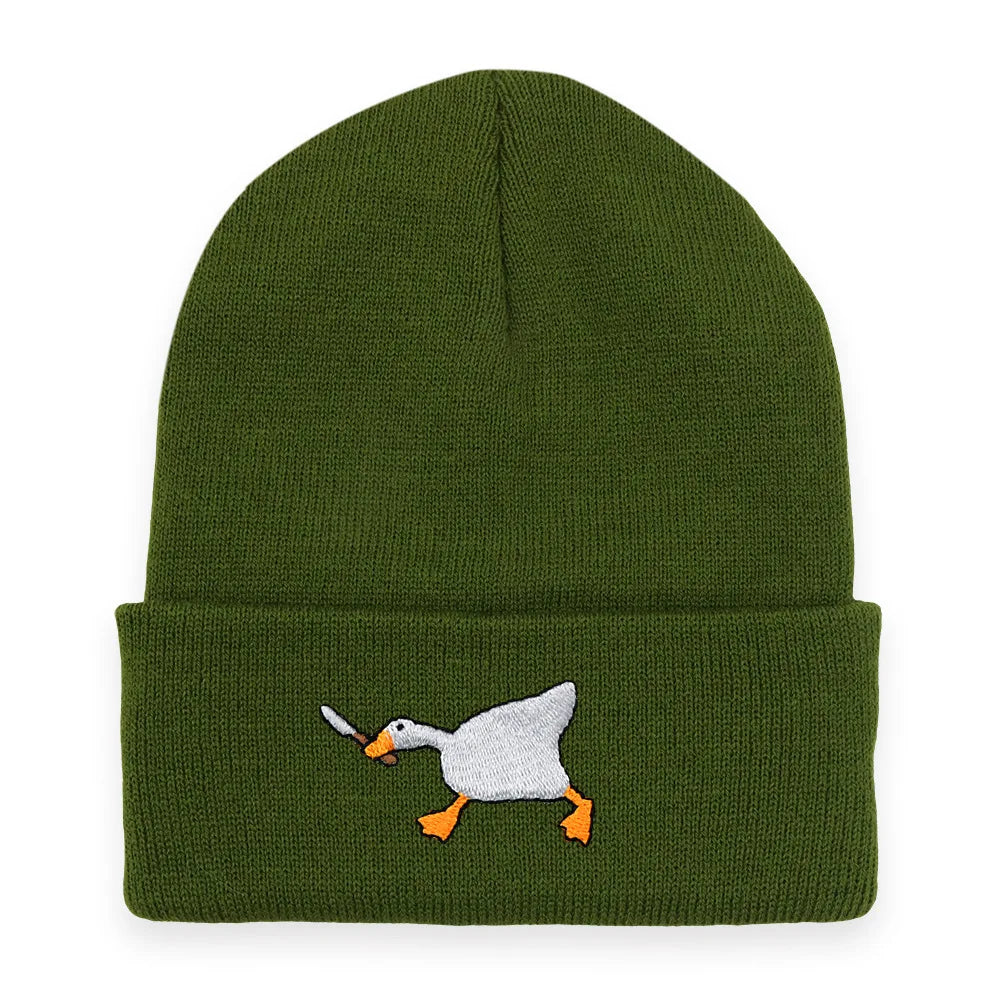 Gangster Goose Knitted Beanie