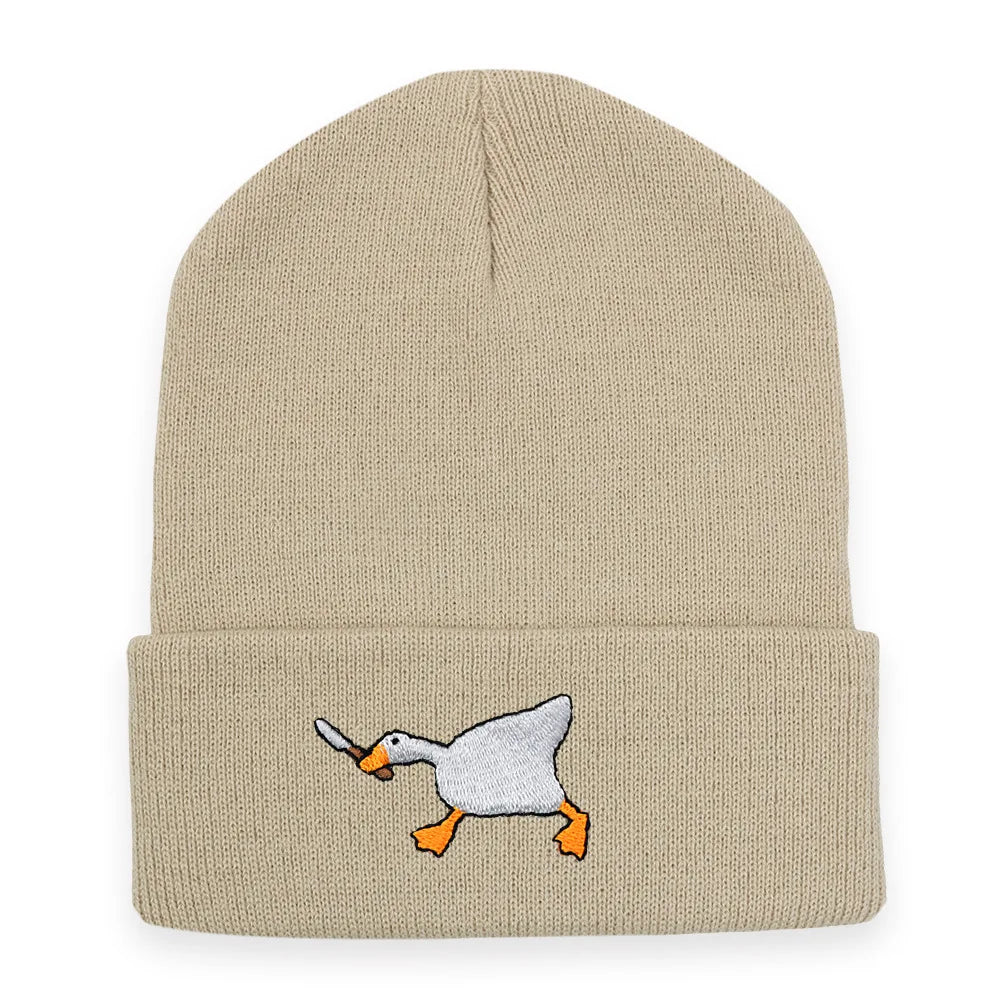 Gangster Goose Knitted Beanie