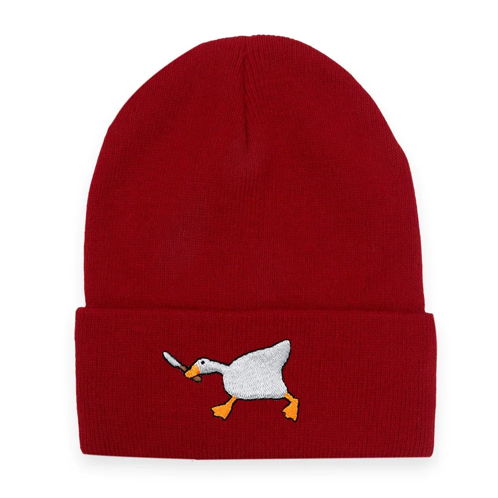 Gangster Goose Knitted Beanie