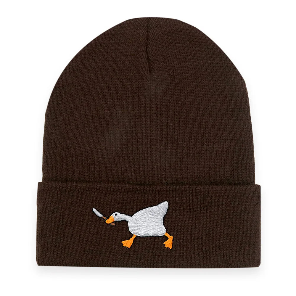 Gangster Goose Knitted Beanie
