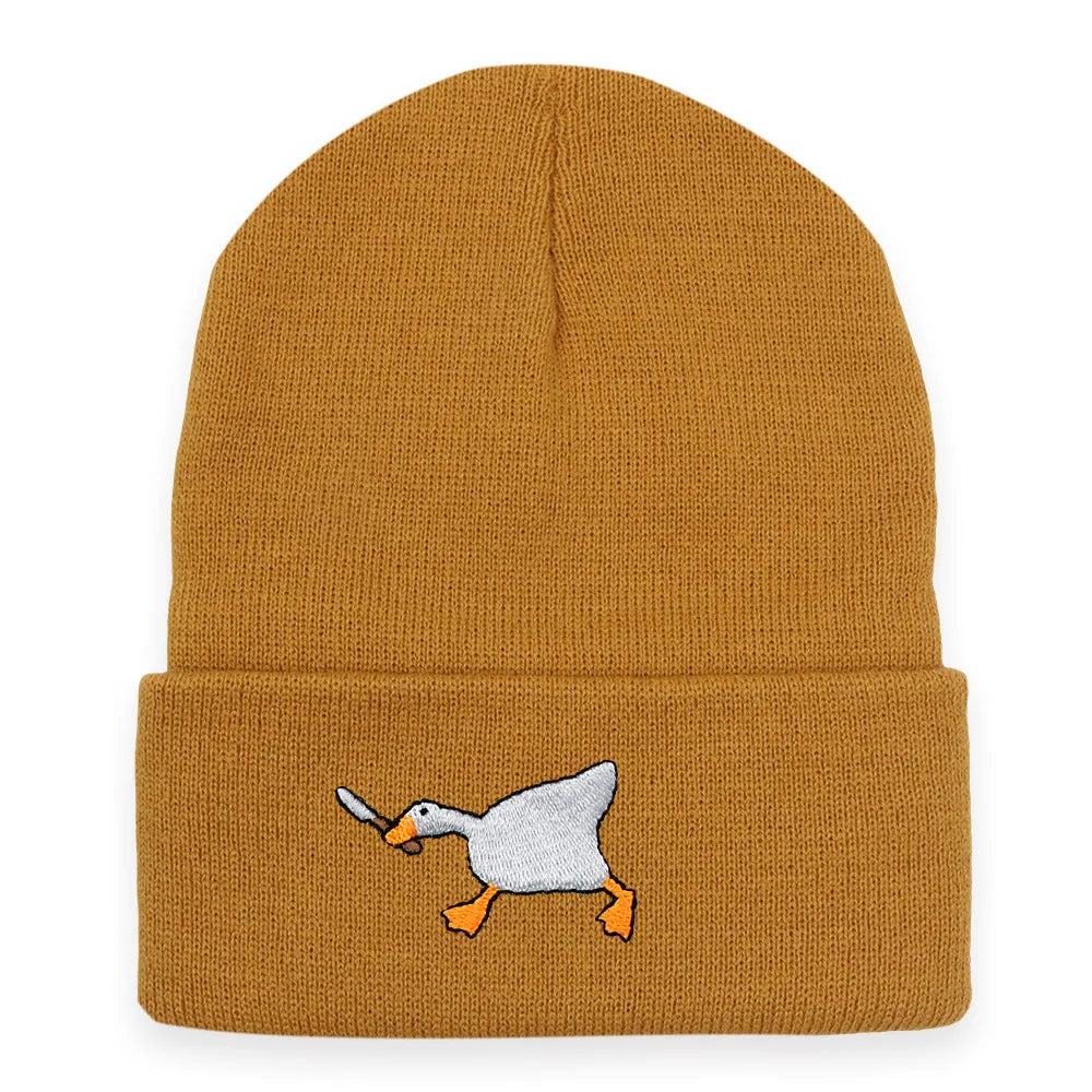 Gangster Goose Knitted Beanie