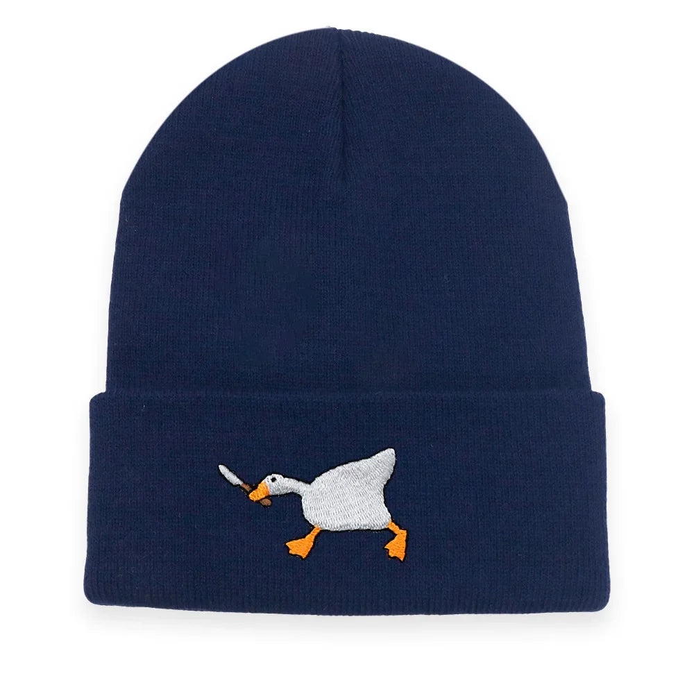 Gangster Goose Knitted Beanie