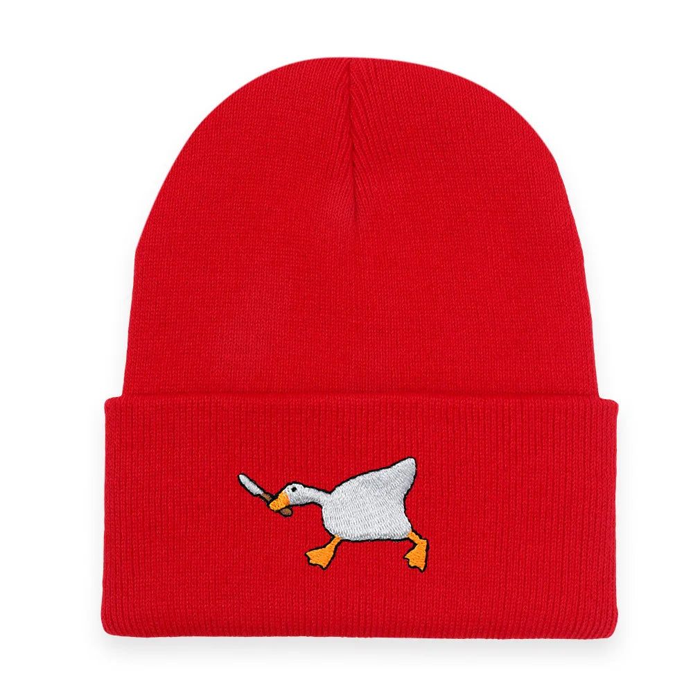 Gangster Goose Knitted Beanie