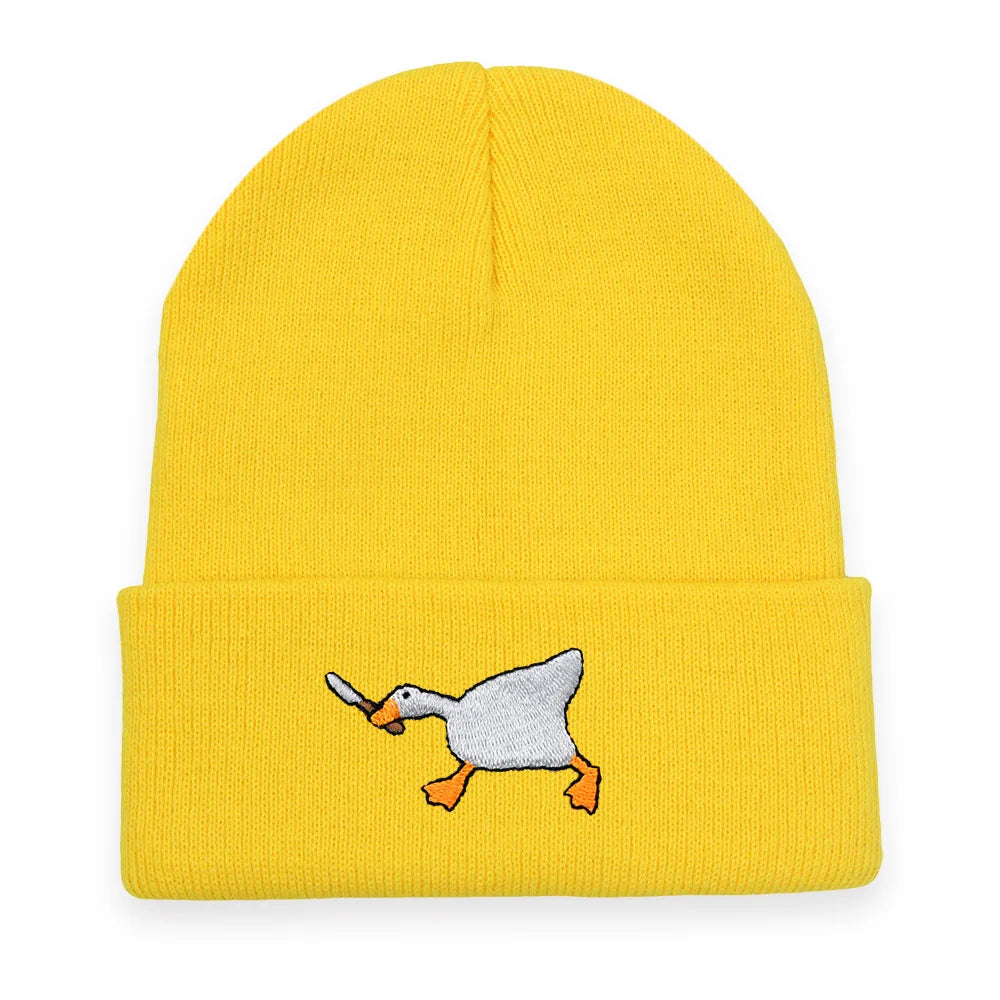 Gangster Goose Knitted Beanie
