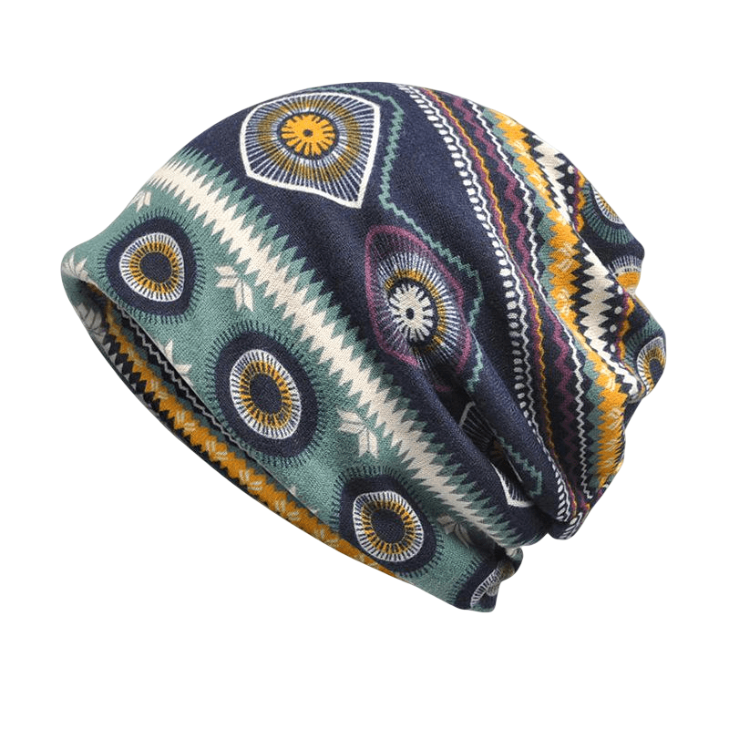 Ghelter Vintage Boho Cotton Snood Beanie