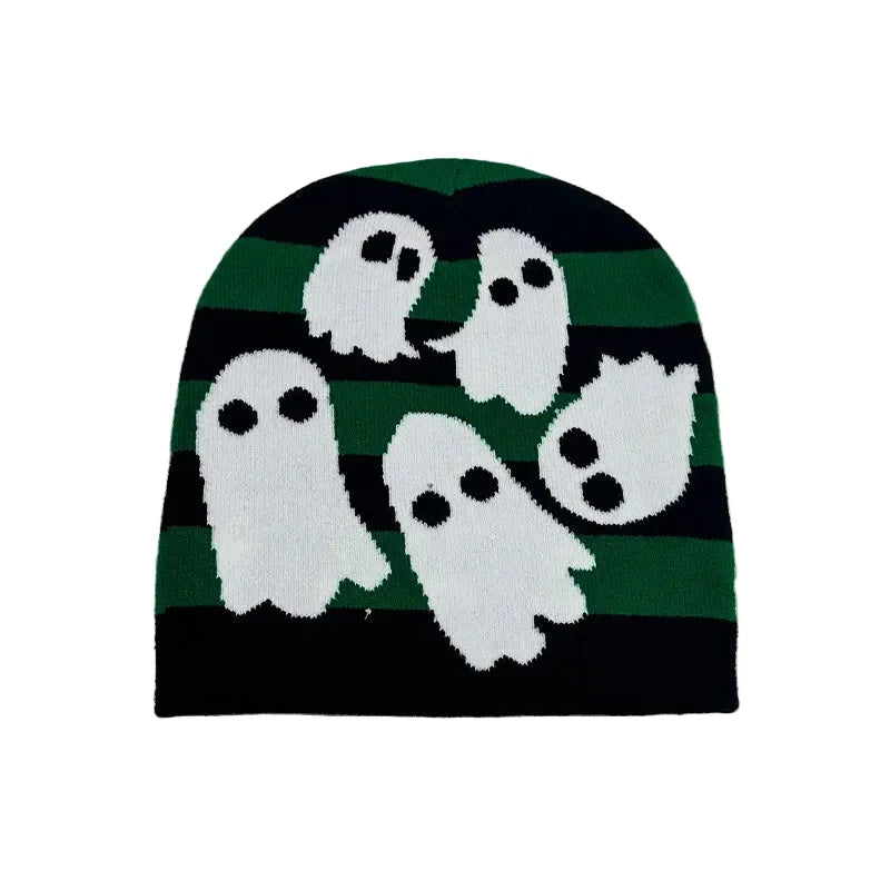 Halloween Ghosts Knitted Beanie