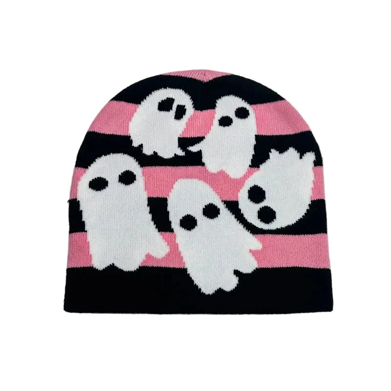 Halloween Ghosts Knitted Beanie