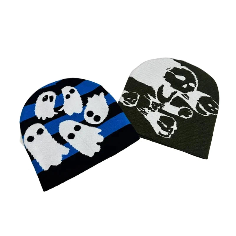 Halloween Ghosts Knitted Beanie