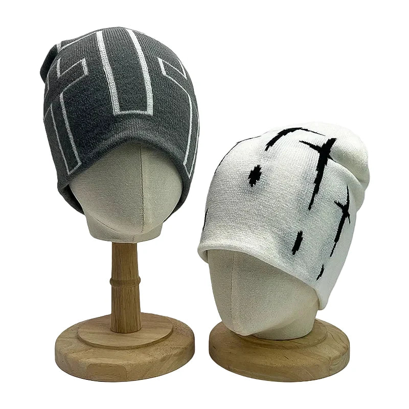 Holy Crosses Winter Knitted Beanie