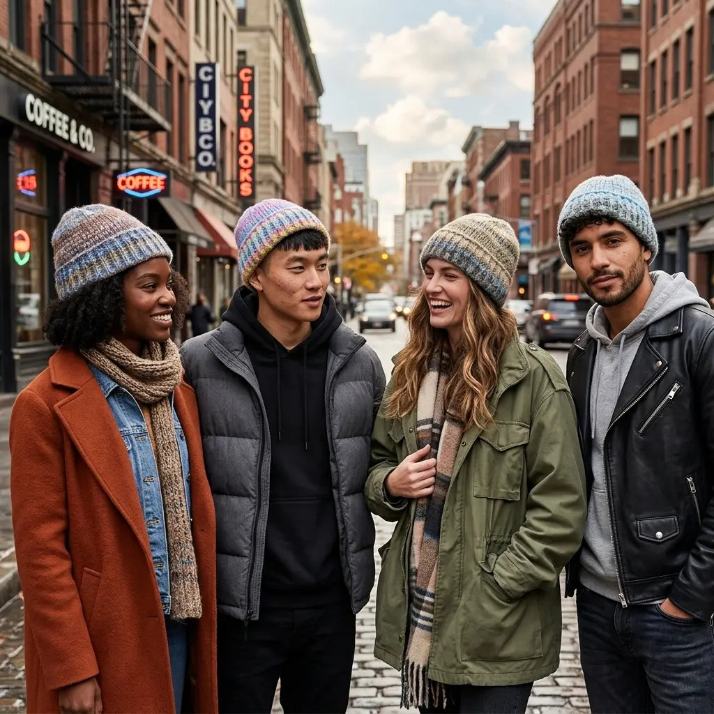 Hudson Winter Knitted Multicolor Beanie