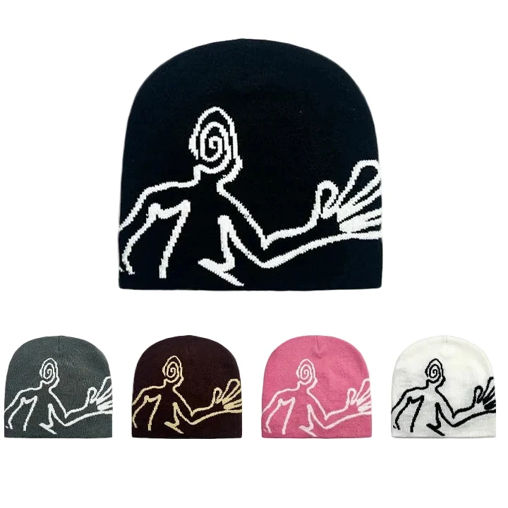 Humanoid Alien Winter Beanie
