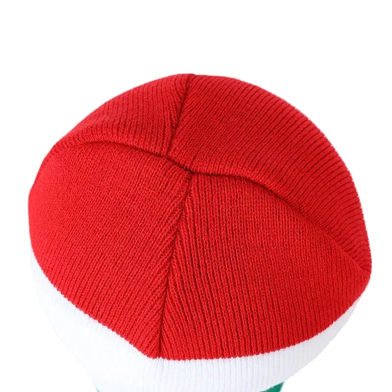 Hungary Flag Colors Striped Beanie