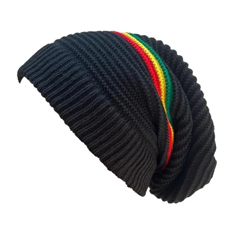 Jamaica Reggae Slouchy Knitted Beanie