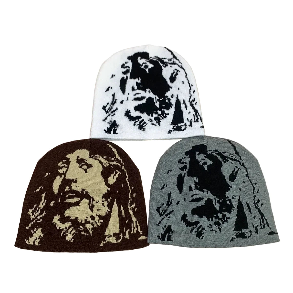 Jesus Christ Face Skully Beanie