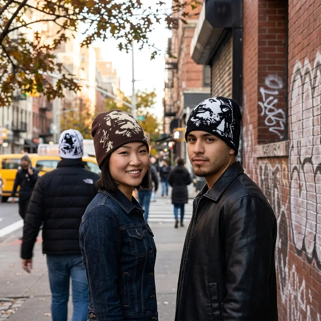 Jesus Christ Face Skully Beanie
