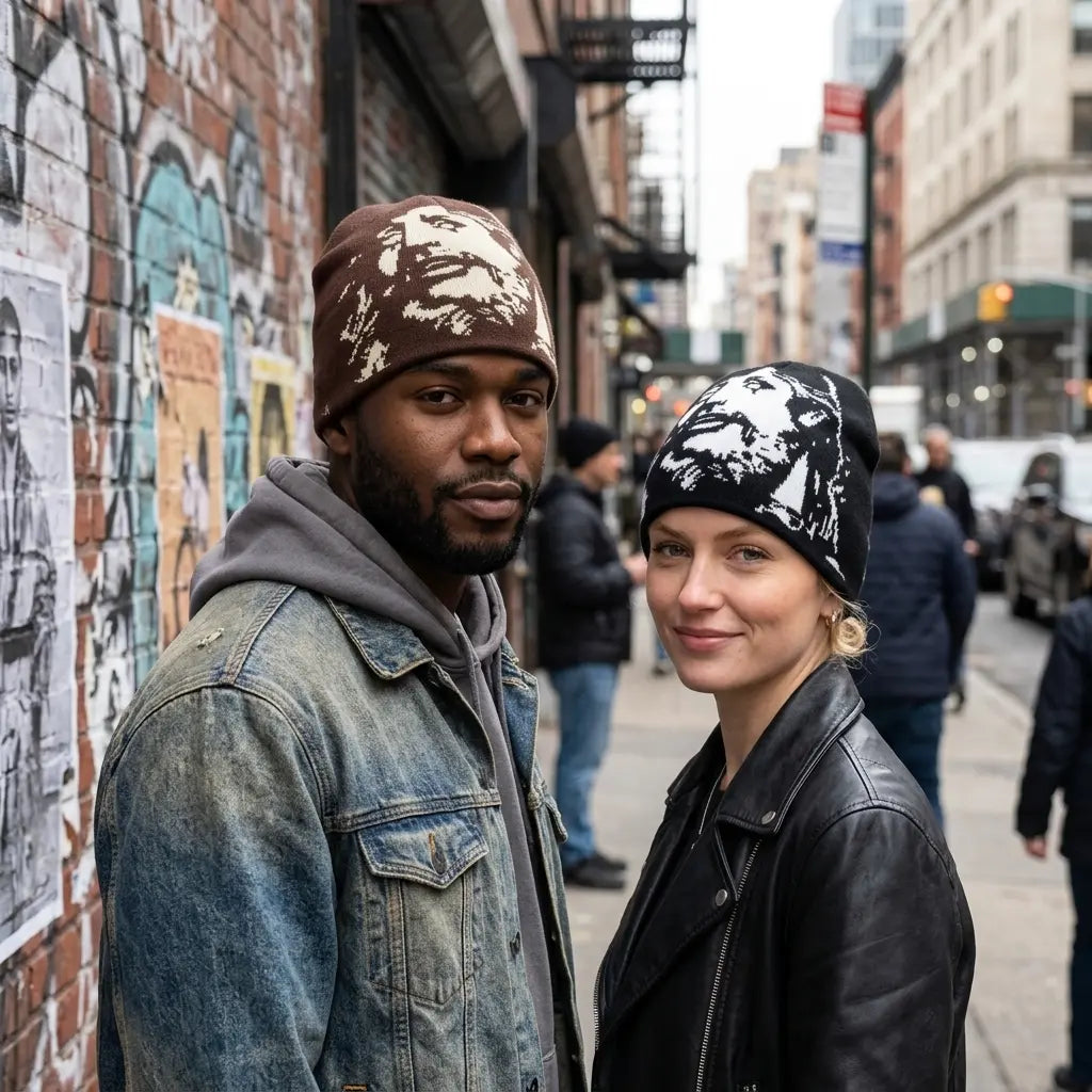Jesus Christ Face Skully Beanie