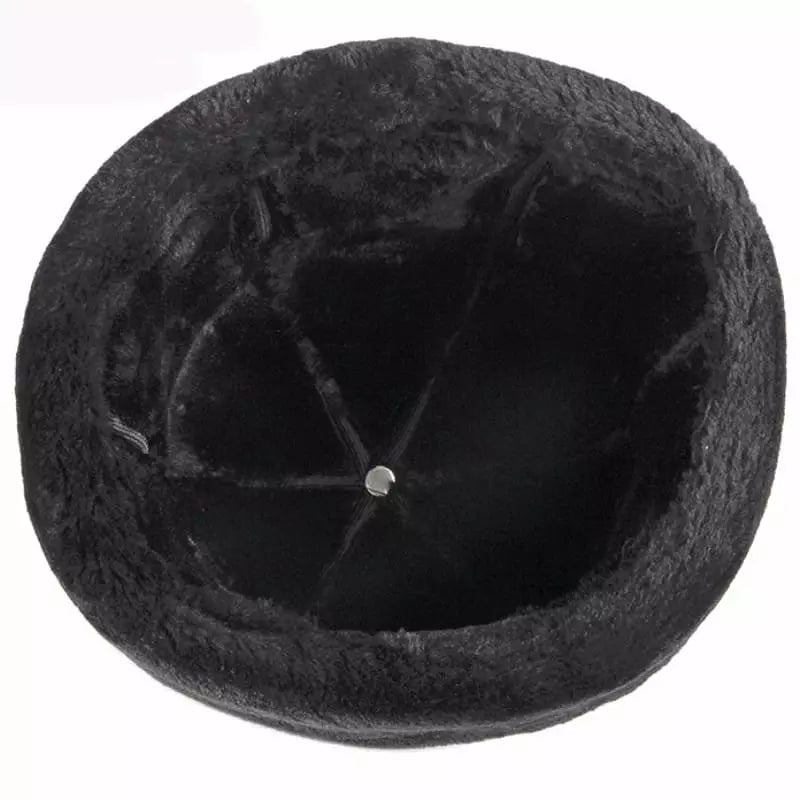 KOV Russian Winter Lined Leather Cap