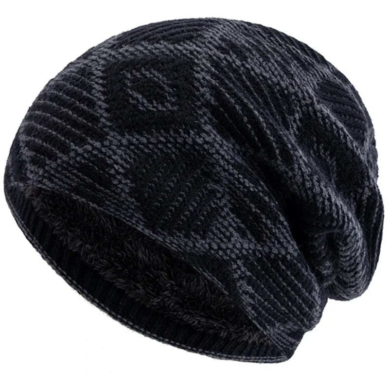 Kearney Winter Rhombuses Fur Knitted Beanie