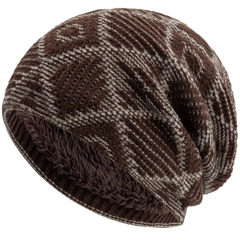 Kearney Winter Rhombuses Fur Knitted Beanie