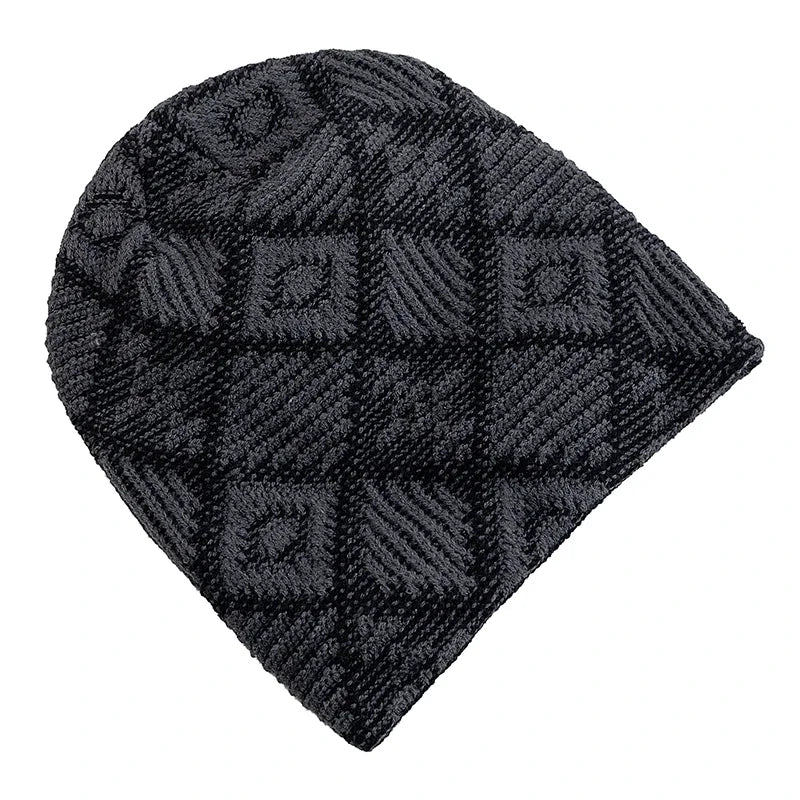 Kearney Winter Rhombuses Fur Knitted Beanie