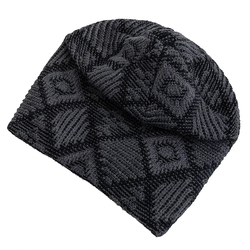 Kearney Winter Rhombuses Fur Knitted Beanie