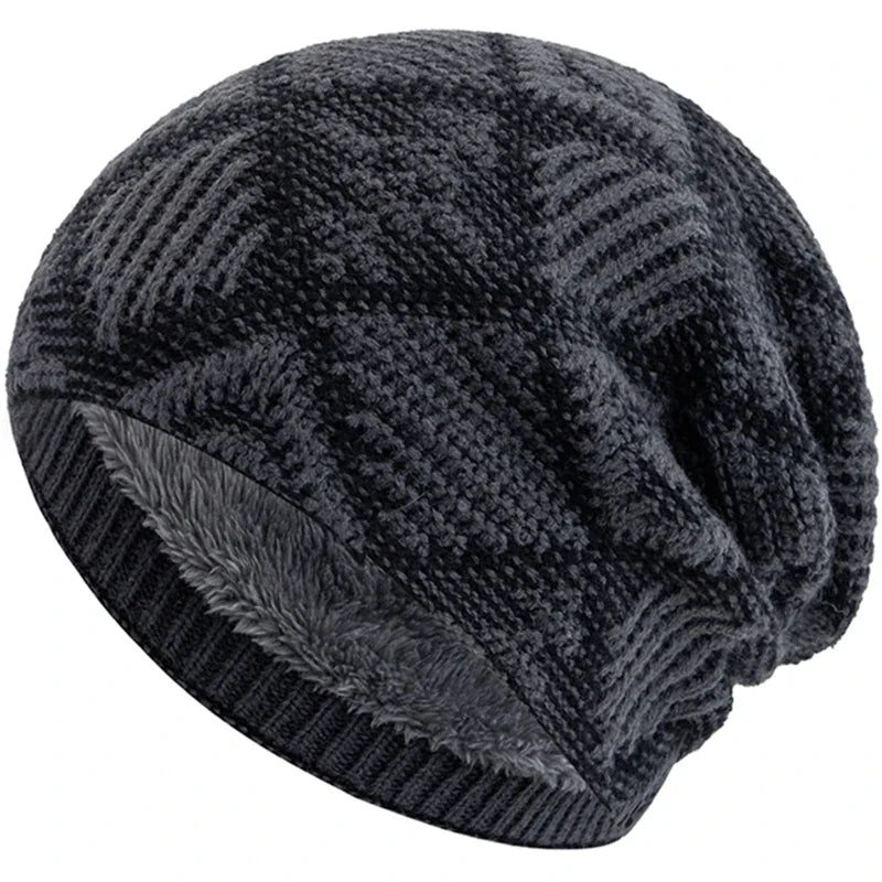Kearney Winter Rhombuses Fur Knitted Beanie