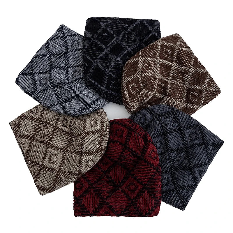 Kearney Winter Rhombuses Fur Knitted Beanie