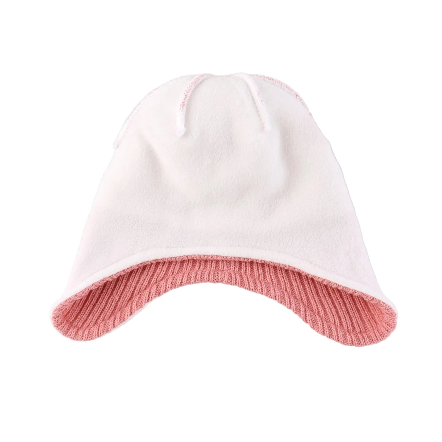Kids Winter Dotted Earflaps Pom-Pom Beanie