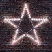32" Cool White LED Folding Star