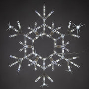 36" Folding Snowflake, Cool White Twinkle Lights