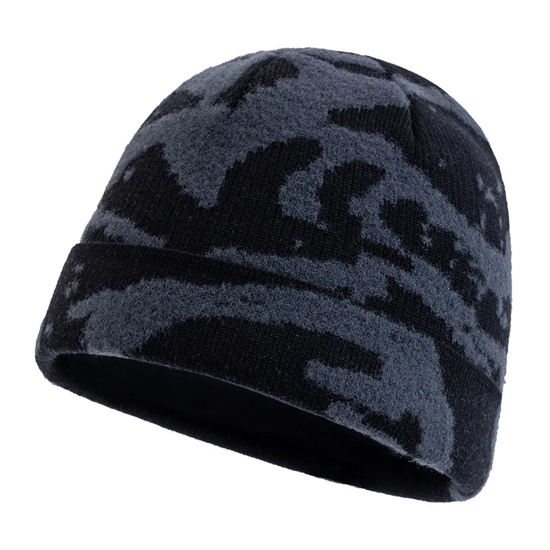 Leith Winter Camouflage Knitted Beanie