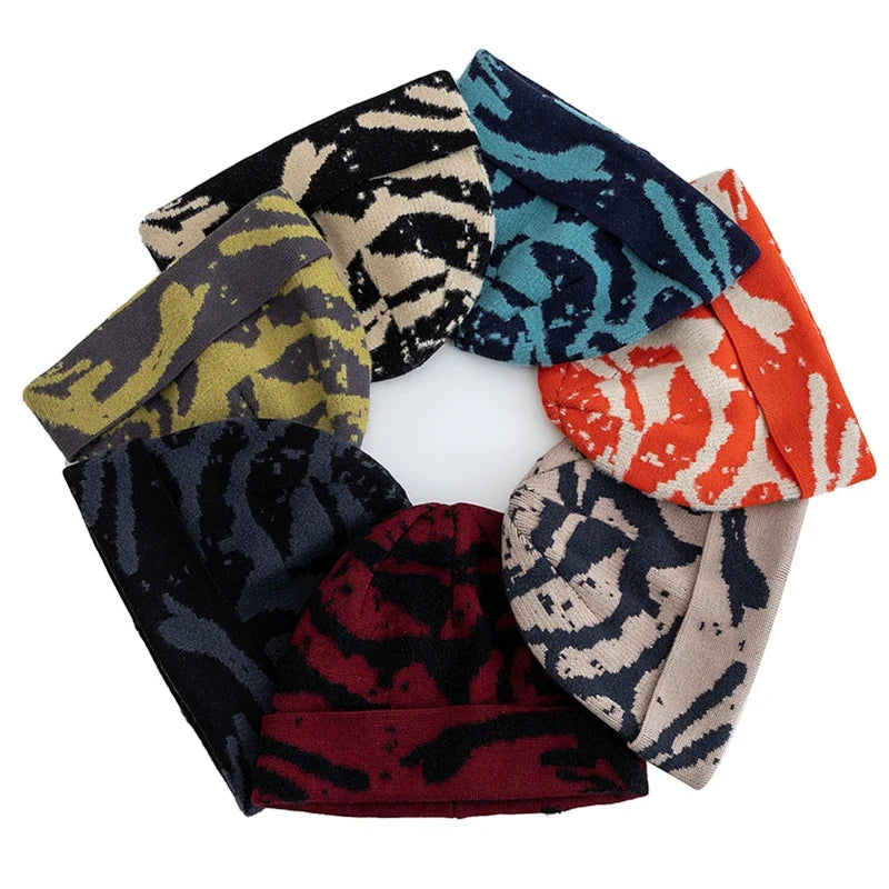 Leith Winter Camouflage Knitted Beanie