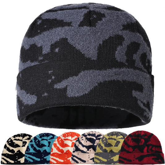 Leith Winter Camouflage Knitted Beanie