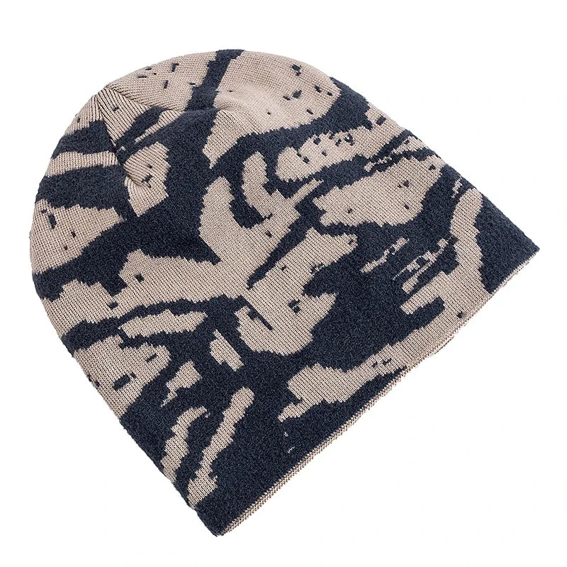 Lewistown Winter Fur Camouflage Knitted Beanie
